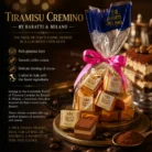 Baratti & Milano Tiramisu Cremino Chocolate 200g made in Italy with gianduja chocolate and coffee cream